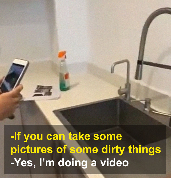 Viral Video Captures Landlord Complaining About "Filthy" Apartment When It's Clearly Spotless