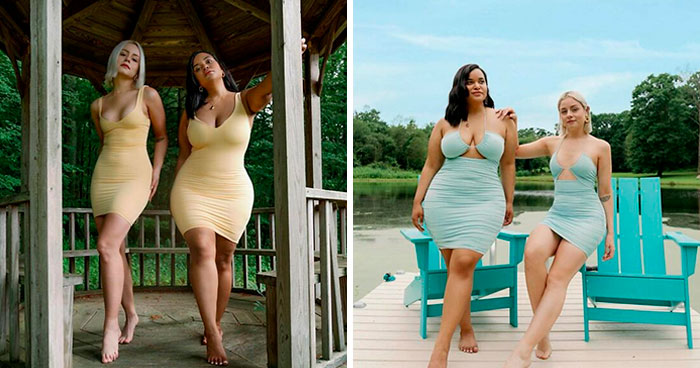 2 Amigas muestran cómo les queda la misma ropa en sus distintos tipos de cuerpo (30 nuevas fotos)