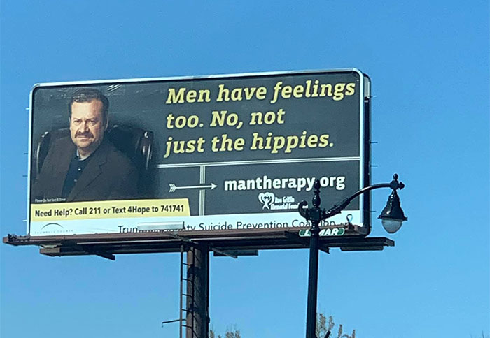 Los hombres también tienen sentimientos. No, no solo los hippies