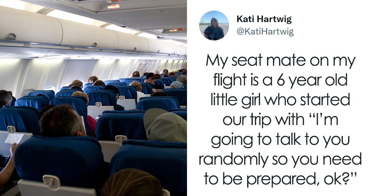 This Little Girl Delivers Funny One-Liners During A Flight | Bored Panda
