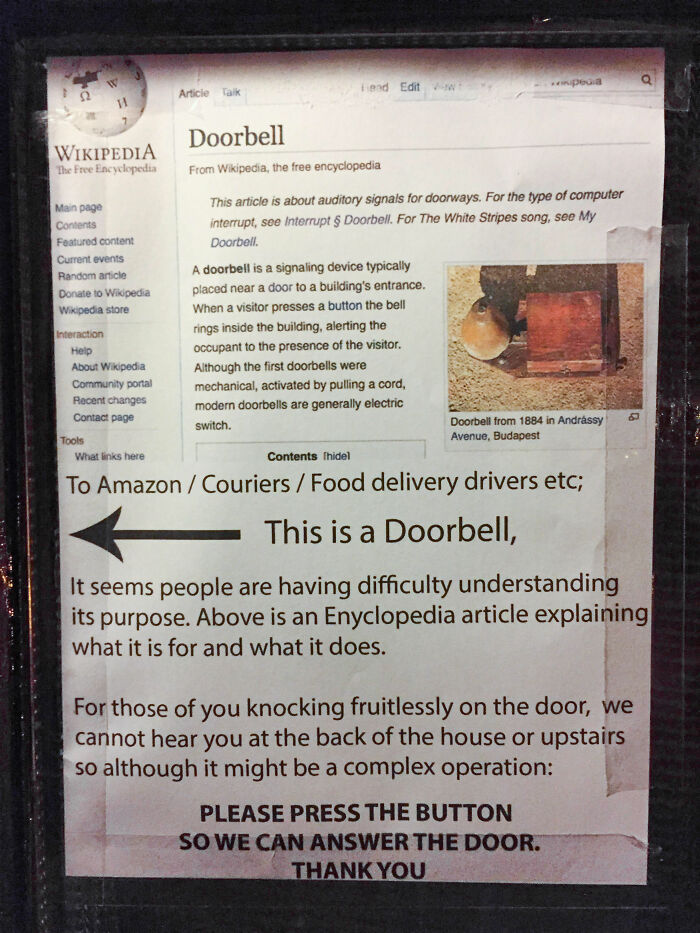 Housemate Put This Sign On Our Door After Amazon Repeatedly Posted Sorry We Missed You Cards Whilst We Were Home