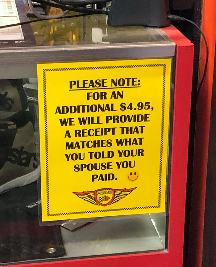 Sign At My Local Motorcycle Shop