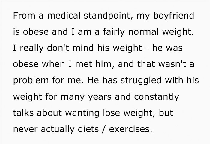 Woman Insults Her Obese Boyfriend's Weight After He Makes Sexist And Fat-Shaming Comments About Other Women