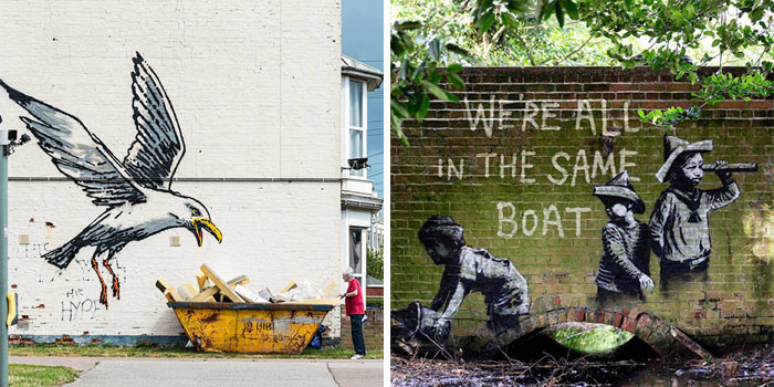 Banksy Comes Back With 9 New Wall Arts In England And People Are Loving Them