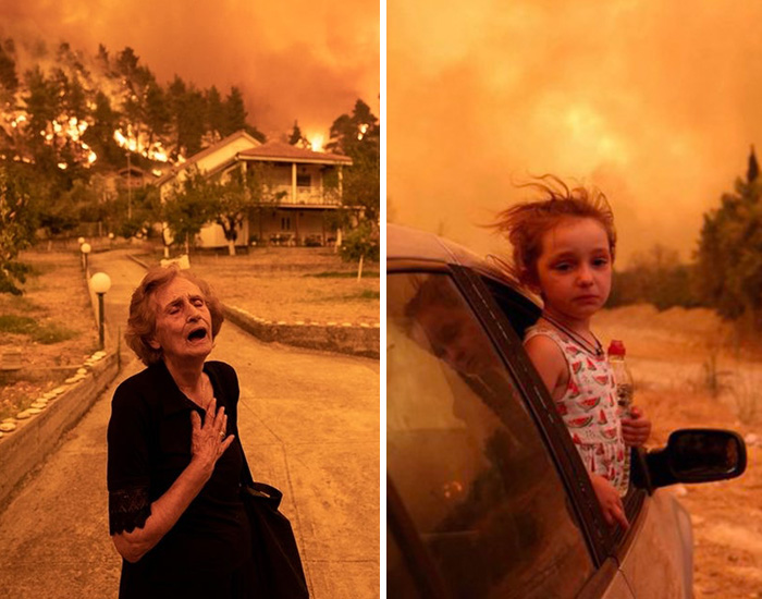 People Share 13 Moments From The Unprecedented Forest Fires In Evia, Greece