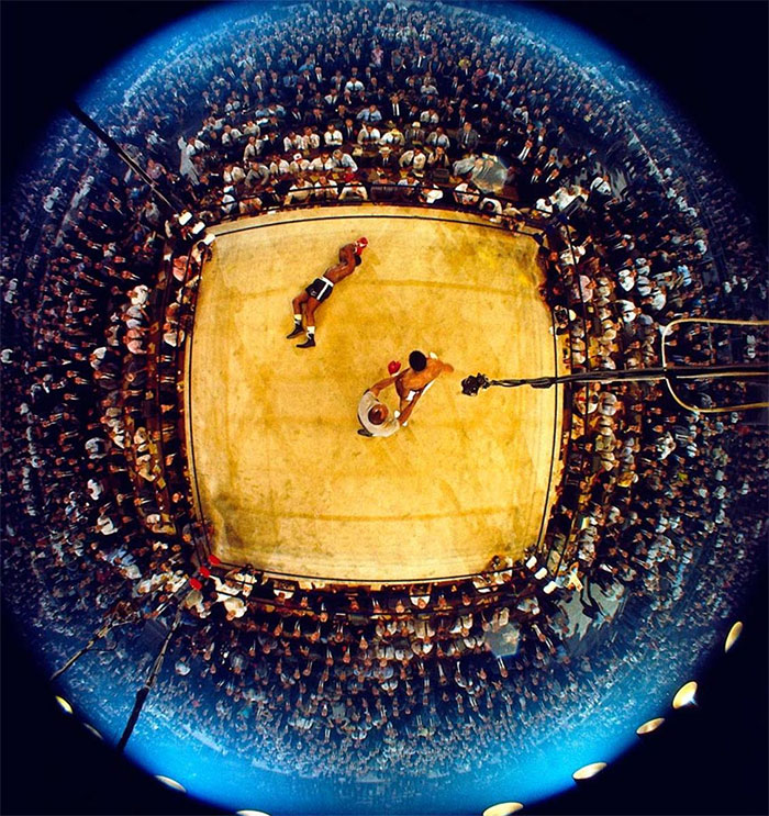 Muhammad Ali Standing Over Sonny Liston