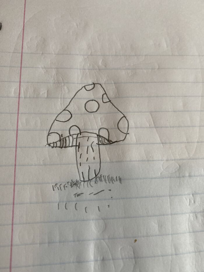 Here’s A Toadstool Done Horribly By Me!