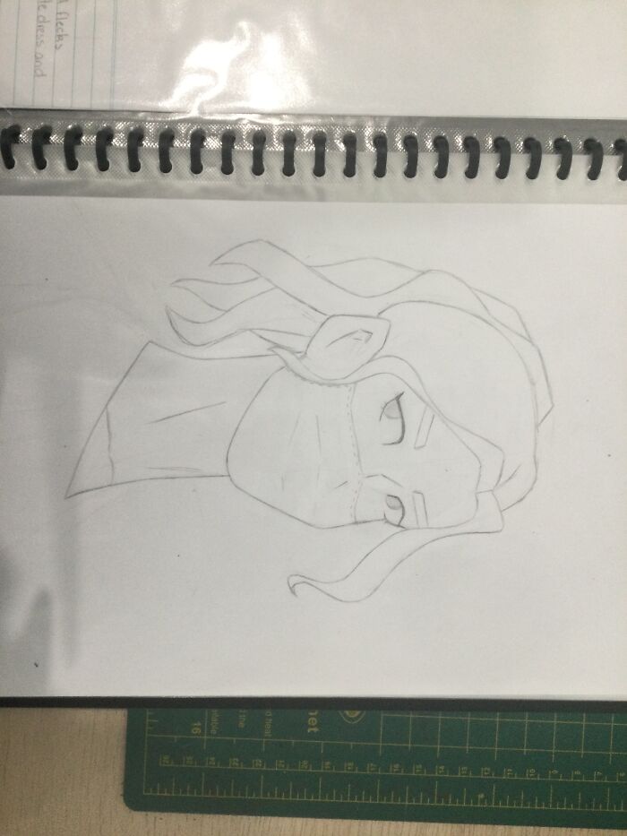 A Girl I Drew Recently (Might Have To Rotate Device To See)