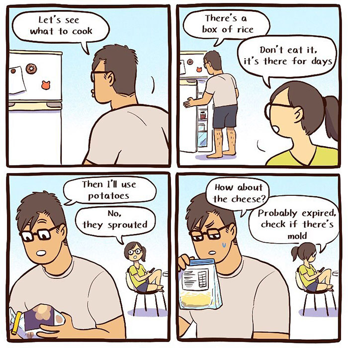 Artist Shares Her Everyday Life With An IT Guy And Their Dog In 30 Adorable Comics (New Pics)