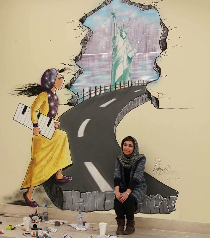 40 Heartbreaking Works By The First Female Afghan Street Artist