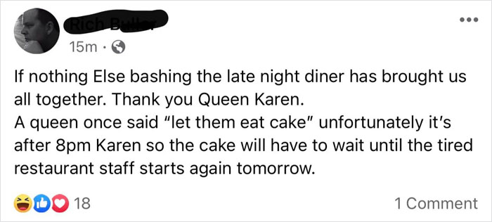 'Karen' Is Furious That A Small Town Restaurant Didn't Serve Her After Closing Time - Gets Roasted By The Locals