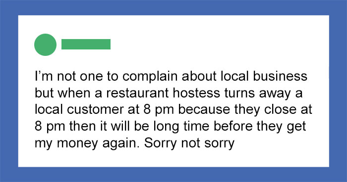 ‘Karen’ Is Furious That A Small Town Restaurant Didn’t Serve Her After Closing Time – Gets Roasted By The Locals