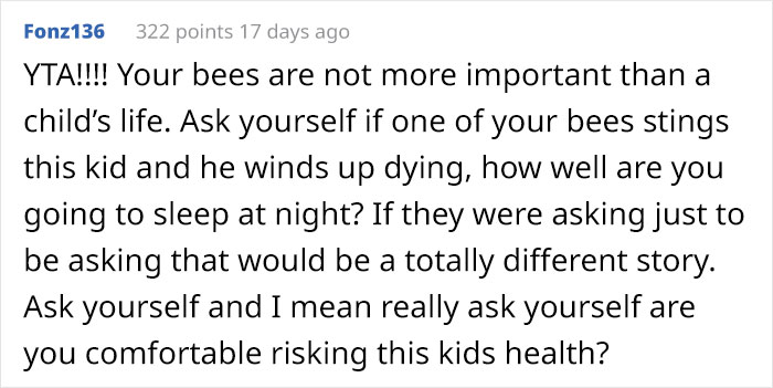 Neighbors Stand Up Against Beekeeper After They Refuse To Give Up Their Hobby For A Neighbor's Allergic Kid's Sake