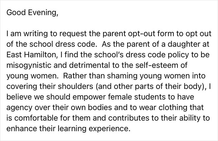 Mom Calls Out School For Making Her Daughter Adhere To Misogynistic Dress Codes While They Made Masks 'Optional'