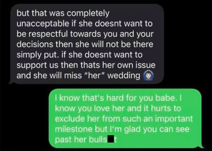Bride Shares Screenshots Of Cruel Texts She Received From Her MIL Who Said She’ll Be Wearing An Actual Wedding Dress To The Ceremony