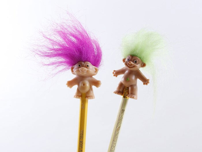 Troll Doll Pencil Toppers