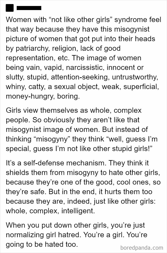 I Saw This And Thought It Was A Really Interesting Take On “Not Like Other Girls”