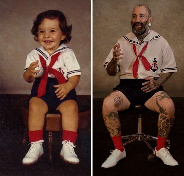 My Mother Made Me The 2 Year Old Outfit And The 39 Year Old Outfit