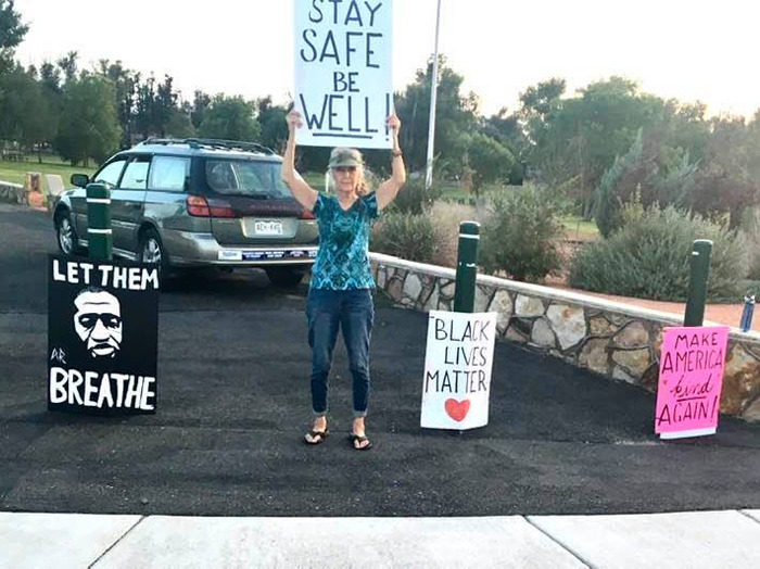 My Mom Has Been Protesting Nearly Every Day For Months In Her Rural Colorado Town. Proud Of Her