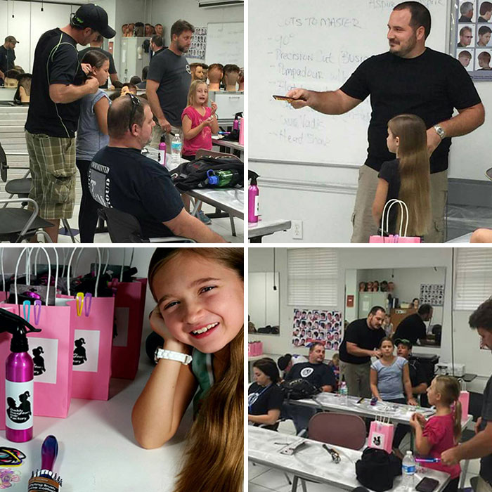 I Created A Dads And Daughters Hair Class To Help Other Fathers Learn About Doing Hair. So Proud Of These Dads For Stepping Up And Building A Better Bond With Their Daughters