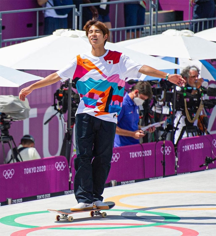 Yuto Horigome From Japan Wins The First-Ever Olympic Skateboarding Gold Medal