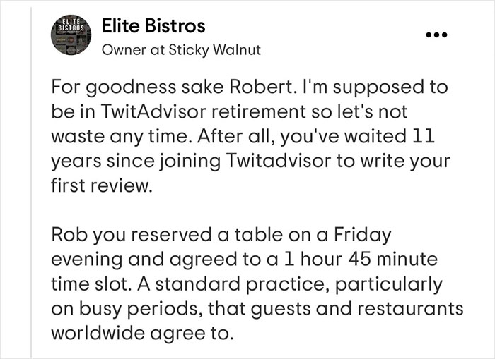 Restaurant Owner Puts Entitled Customer In Their Place With A Mic-Drop Response To Their Bad Tripadvisor Review