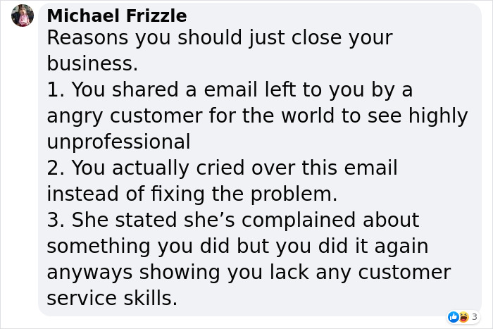 Small Business Owner Can't Hold Back Tears After Reading A Vile Email From A Customer