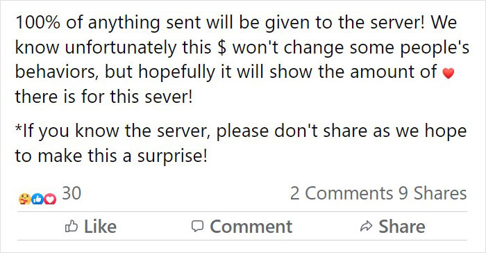 People Online Step Up After Gay Server Is Left With A Homophobic Message Instead Of A Tip