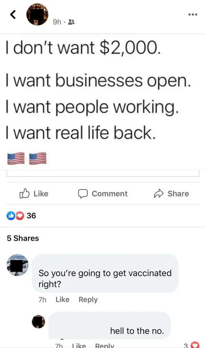 This Person, Who Claims They Want Businesses To Reopen...but Isn't Willing To Do The One Thing That Would Get Them To Reopen