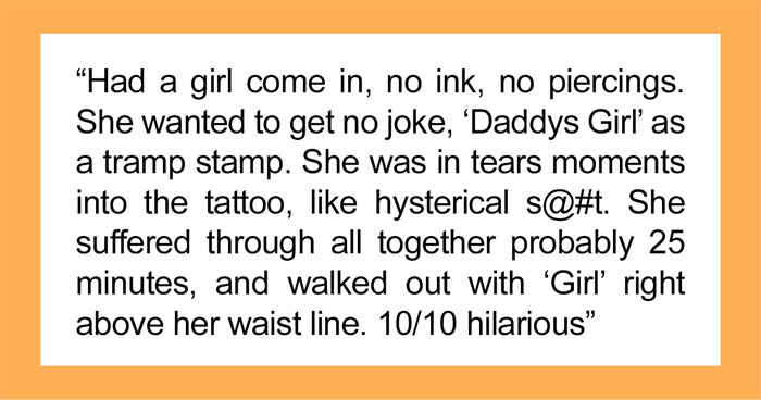 30 Times When Tattoo Artists Had To Deal With The Worst “Tattoo Virgins” As Shared In This Online Group