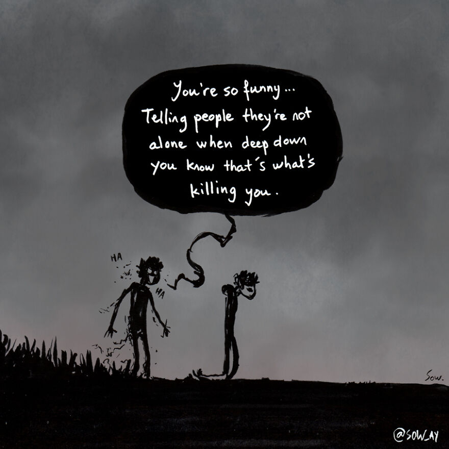 I Illustrate My Darkest Thoughts To Help People Understand What It’s Like To Suffer From Mental Illness (47 Pics)