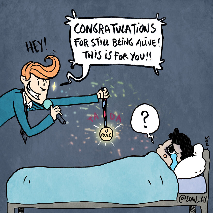 I Illustrate My Darkest Thoughts To Help People Understand What It’s Like To Suffer From Mental Illness (47 Pics)