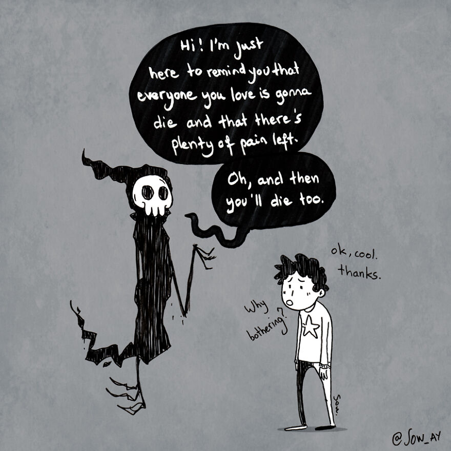 I Illustrate My Darkest Thoughts To Help People Understand What It’s Like To Suffer From Mental Illness (47 Pics)