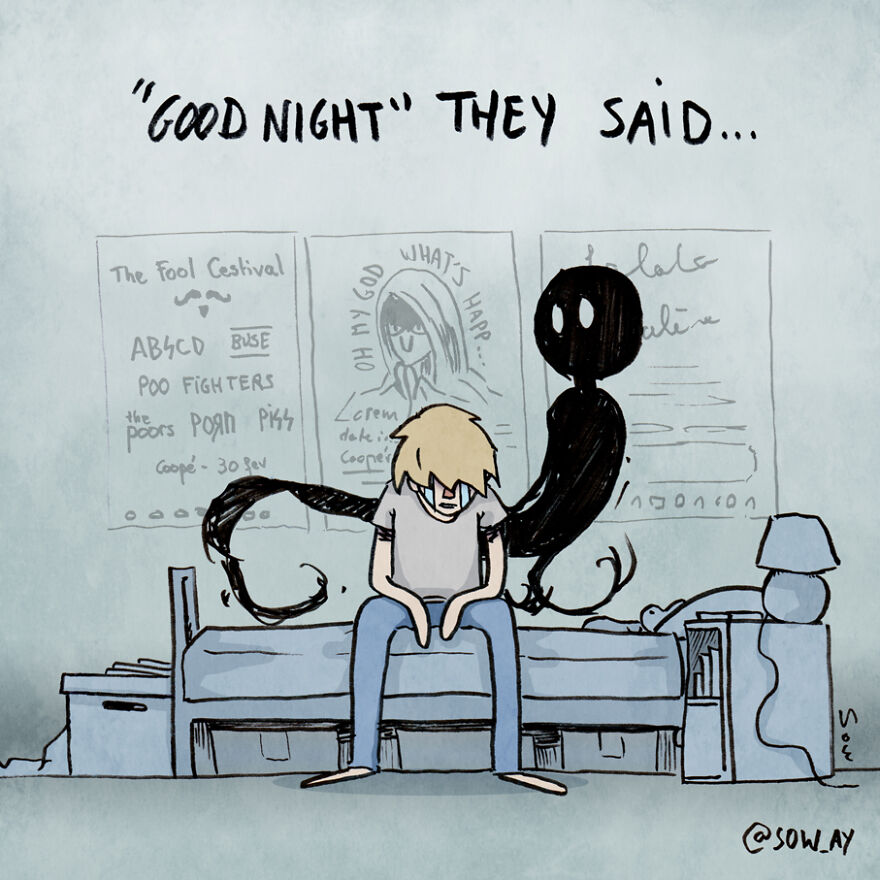 I Illustrate My Darkest Thoughts To Help People Understand What It’s Like To Suffer From Mental Illness (47 Pics)