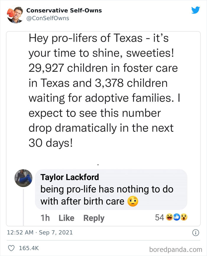 Conservative-Self-Owns-Fails