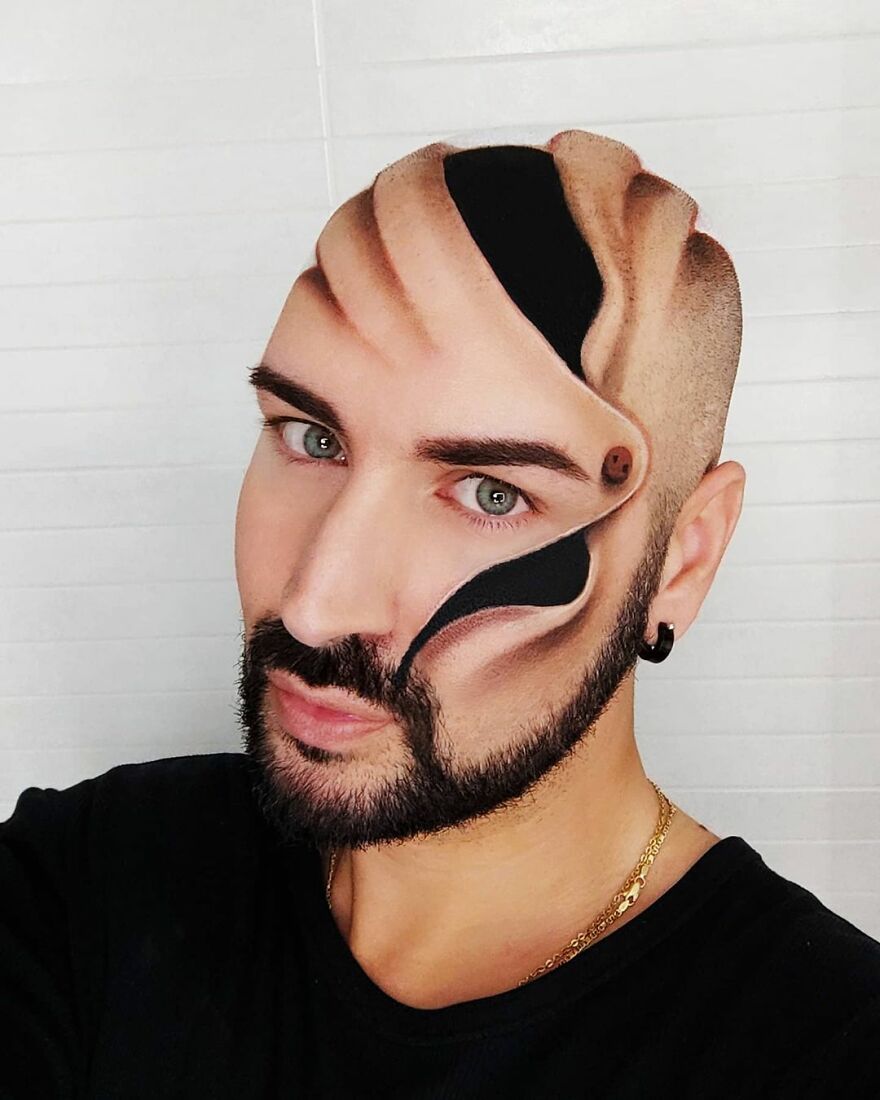 Italian Artist Continues To Amaze With Paintings On His Body (75 New Pics)