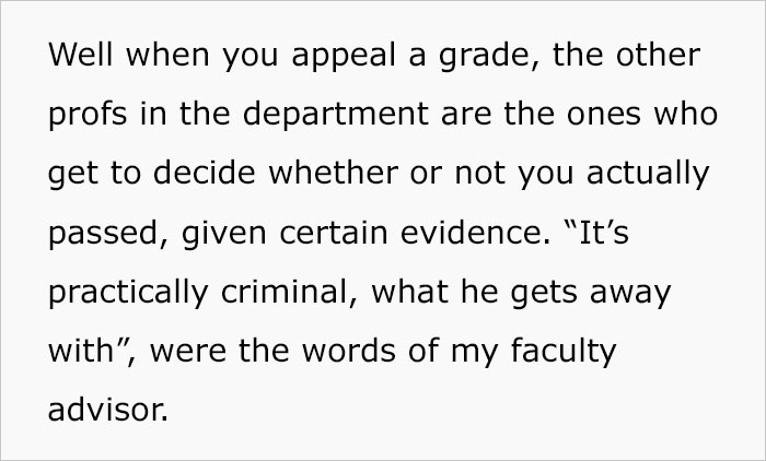 Student Gets Sweet Revenge On His Lazy Professor After He Unfairly Fails Half The Class
