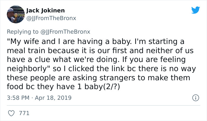 Entitled Couple Wants Neighbors To Cook For Them And Do Their Housework Because They Are Having A Baby, Get Slammed On Twitter