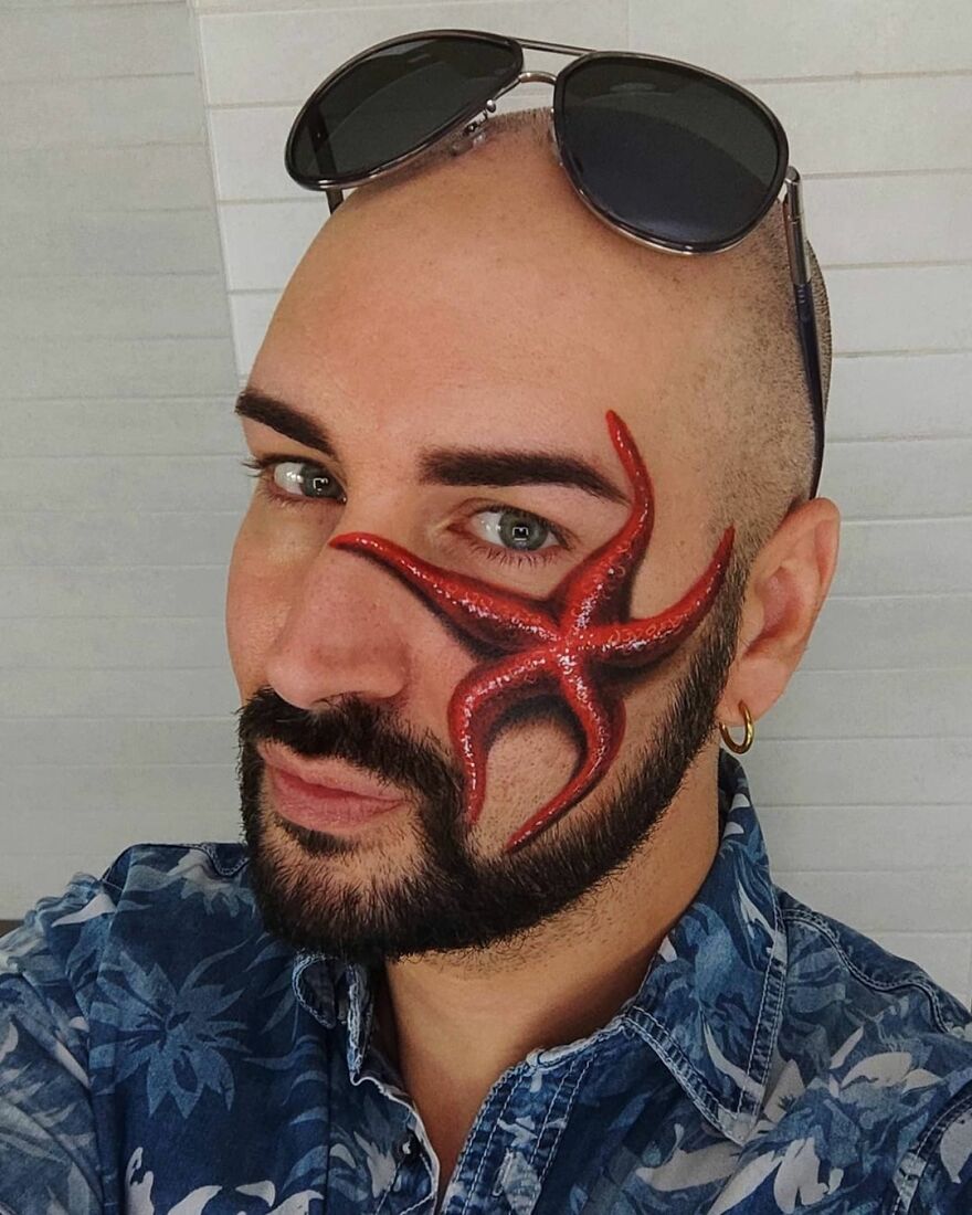 Italian Artist Continues To Amaze With Paintings On His Body (75 New Pics)