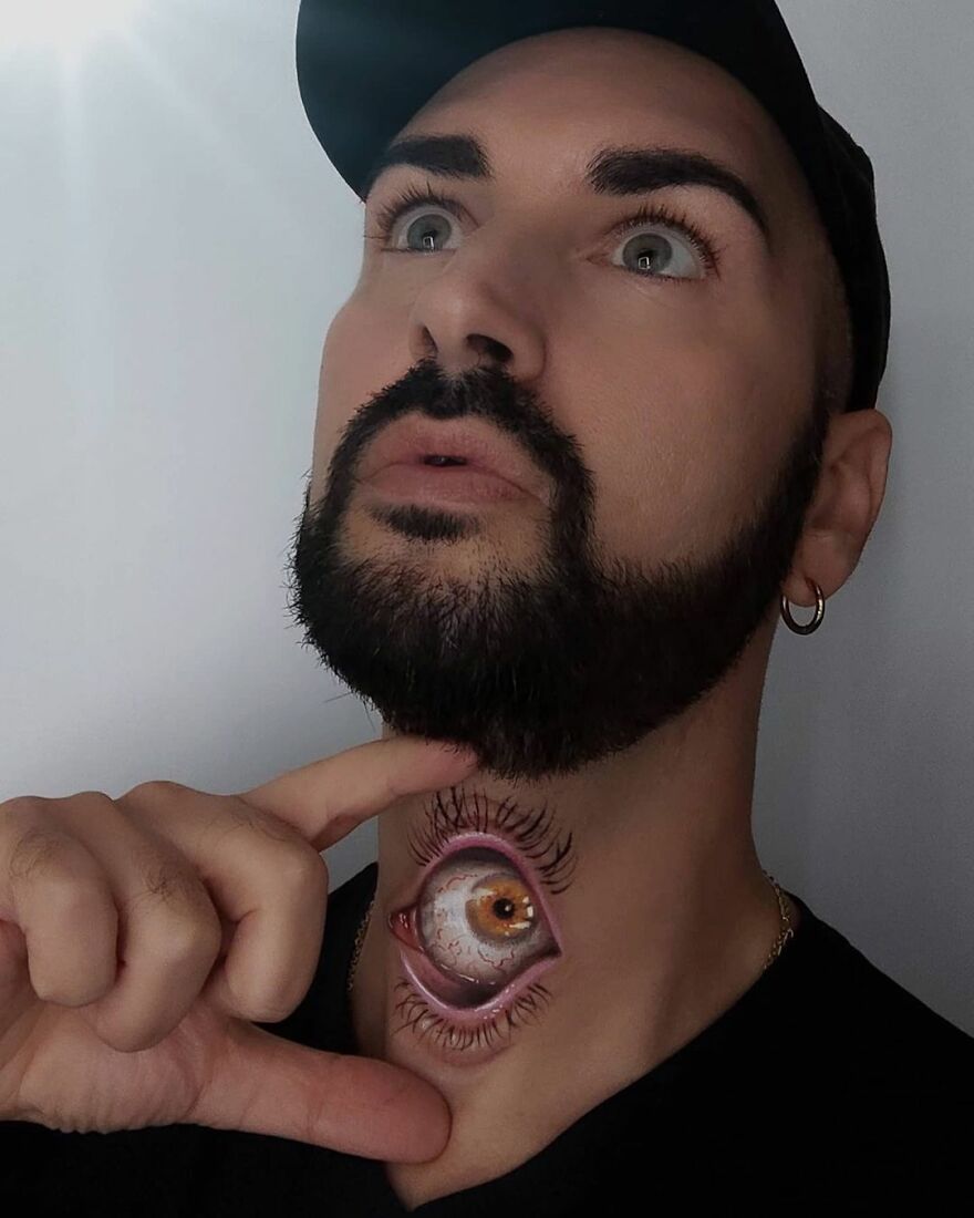 Italian Artist Continues To Amaze With Paintings On His Body (75 New Pics)