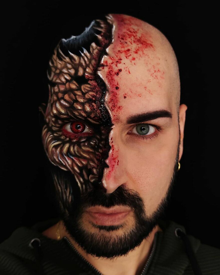 Italian Artist Continues To Amaze With Paintings On His Body (75 New Pics)