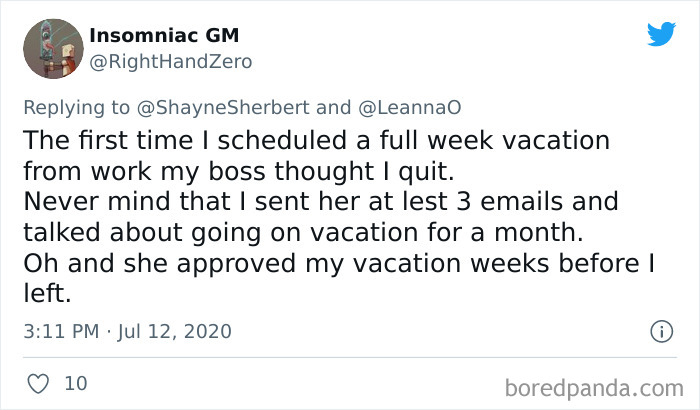Workers Stories Asking Time Off
