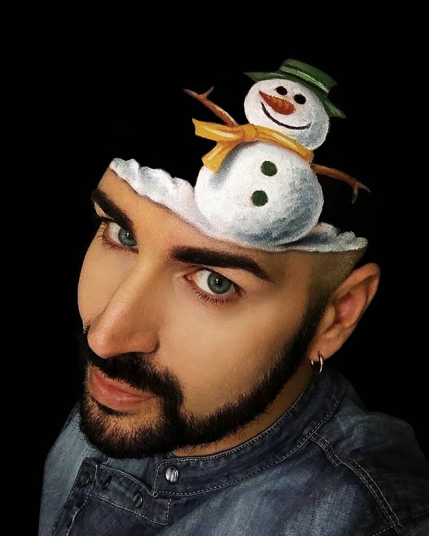 Italian Artist Continues To Amaze With Paintings On His Body (75 New Pics)