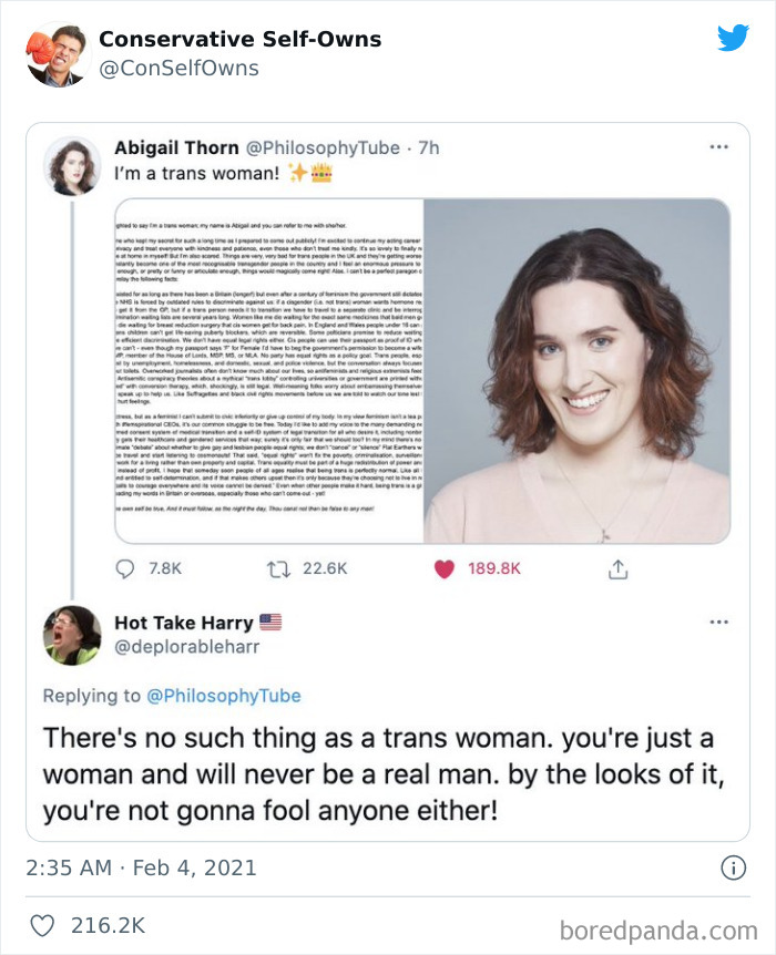 Conservative-Self-Owns-Fails