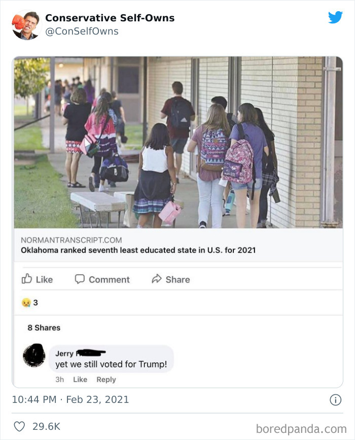 Conservative-Self-Owns-Fails