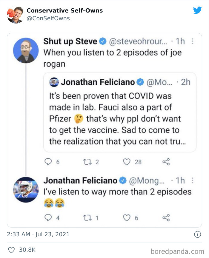 Conservative-Self-Owns-Fails