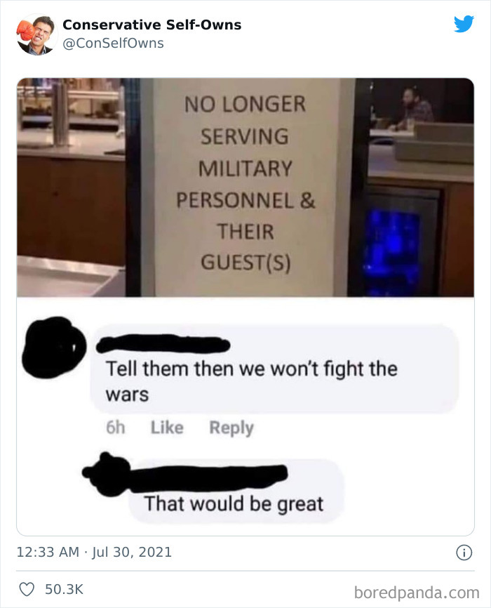 Conservative-Self-Owns-Fails