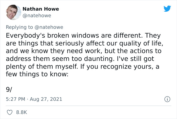 Man On Twitter Illustrates How Bad The Consequences Of Procrastination Are With His Broken-Window Story Man On Twitter Illustrates How Bad The Consequences Of Procrastination Are With His Broken-Window Story