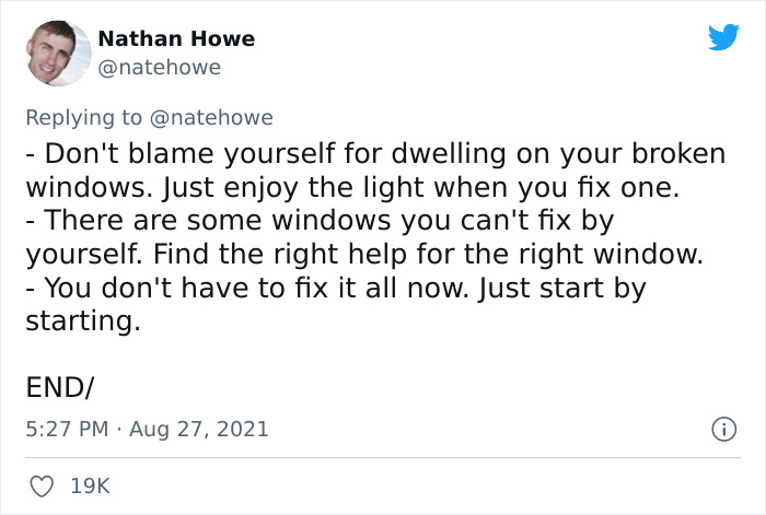 Man On Twitter Illustrates How Bad The Consequences Of Procrastination Are With His Broken-Window Story Man On Twitter Illustrates How Bad The Consequences Of Procrastination Are With His Broken-Window Story