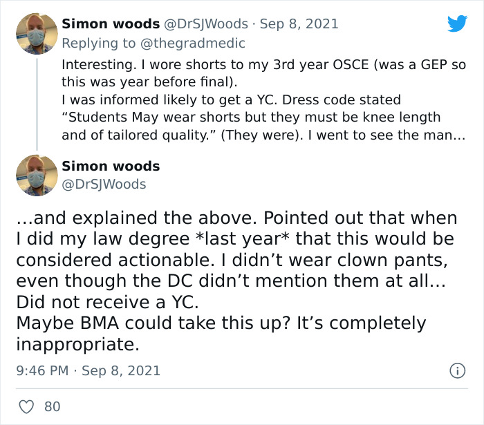 Med Student Was Penalized By Examiners For 'The Most Inappropriate Dress They Had Ever Seen' Med Student Was Penalized By Examiners For 'The Most Inappropriate Dress They Had Ever Seen'